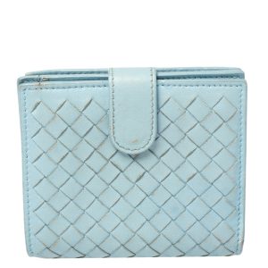 Bottega Veneta Blue Intrecciato Leather French Wallet, Wallets & Money Clips - Luxury Closet catalog