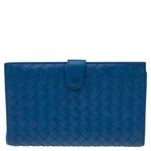 Bottega Veneta Blue Intrecciato Leather Continental Wallet, Wallets & Money Clips - Luxury Closet catalog
