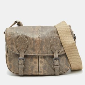 Bottega Veneta Beige/Brown Karung Leather Gardena Messenger Bag, Handbags - Luxury Closet catalog
