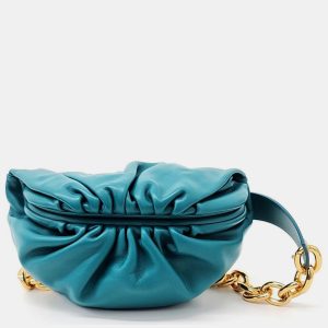 Bottega Veneta Blue Leather Belt Chain Pouch, Clutches & Special Occasion Bags - Luxury Closet catalog