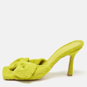 Bottega Veneta Green Fabric Stretch Slide Sandals Size 39, Sandals - Luxury Closet catalog