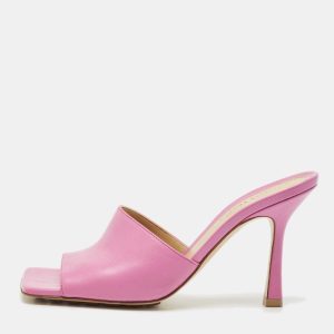 Bottega Veneta Pink Leather Stretch Slide Sandals Size 36, Sandals - Luxury Closet catalog