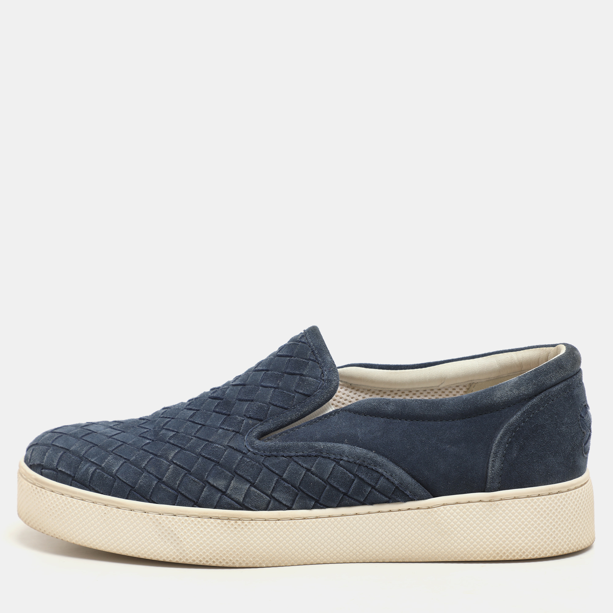 Bottega Veneta Navy Blue Intrecciato Suede Dodger Slip On Sneakers Size 36, Athletic Shoes & Sneakers - Luxury Closet catalog