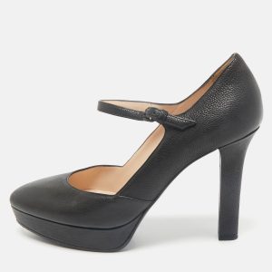 Bottega Veneta Black Leather Mary Jane Platform Pumps Size 36.5, Pumps - Luxury Closet catalog