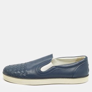 Bottega Veneta Blue Intrecciato Leather Dodger Slip On Sneakers Size 40, Athletic Shoes & Sneakers - Luxury Closet catalog