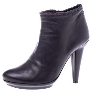 Bottega Veneta Purple Leather Ankle Boots Size 38, Boots - Luxury Closet catalog