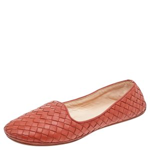 Bottega Veneta Orange Intrecciato Leather Smoking Slippers Size 37, Flats - Luxury Closet catalog