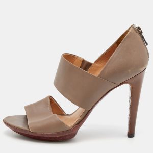 Bottega Veneta Brown Leather Platform Sandals Size 36, Sandals - Luxury Closet catalog