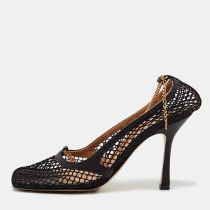 Bottega Veneta Black Mesh Stretch Pumps Size 38.5, Pumps - Luxury Closet catalog