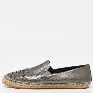 Bottega Veneta Metallic Leather Espadrille Flats Size 39, Flats - Luxury Closet catalog
