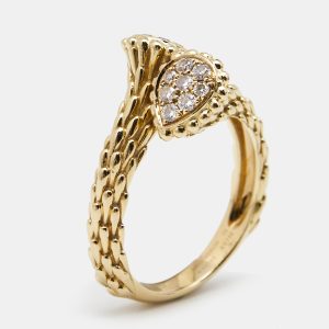 Boucheron Serpent Boheme Toi et Moi XS Motif Diamond 18k Yellow Gold Ring Size 53, Rings - Luxury Closet catalog