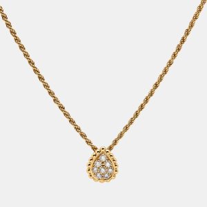 Boucheron Serpent Boheme XS Motif Diamond 18k Yellow Gold Necklace, Necklaces - Luxury Closet catalog