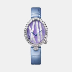Breguet Lavender MOP 18k White Gold Reine de Naples 9818BB Women's Wristwatch 32.7 mm x 27 mm, Watches - Luxury Closet catalog