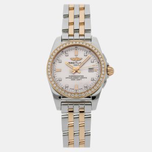 Breitling Galactic C7234853/A792 Quartz Mother of Pearl 18k Rose Gold Stainless Steel Women&rsquo;s Wristwatch 29 mm, Watches - Luxury Closet catalog