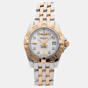 Breitling Galactic C71356L2/A712 Quartz Stainless Steel Mother of Pearl Dial Women's Wristwatch 32mm, Watches - Luxury Closet catalog