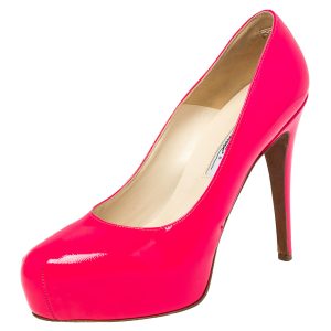 Brian Atwood Pink  Patent Leather Platform  Pumps Size 38.5, Pumps - Luxury Closet catalog