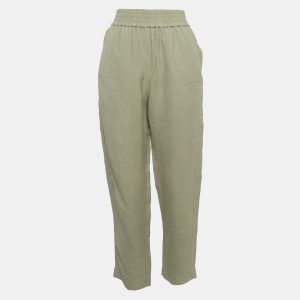 Brunello Cucinelli Grey Linen Blend Pants S, Clothing - Luxury Closet catalog