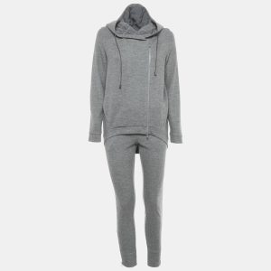 Brunello Cucinelli Grey Cashmere Knit Hoodie and Sweatpants Set XS/S, Sweaters & Cardigans - Luxury Closet catalog