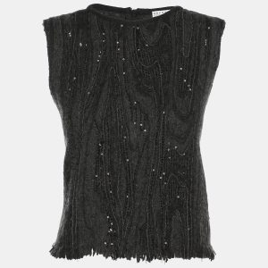 Brunello Cucinelli Grey Cashmere Blend Sleeveless Tops XL, Shirts & Tops - Luxury Closet catalog
