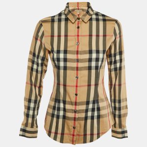 Burberry Brit Beige Nova Check Cotton Button Front Shirt XS, Shirts & Tops - Luxury Closet catalog