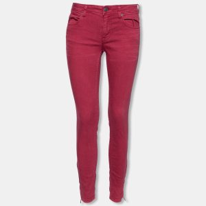 Burberry Brit Burgundy Cotton Skinny Mid Rise Jeans S, Jeans - Luxury Closet catalog