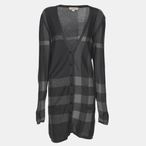 Burberry London Grey Wool Blend Cardigan XL, Sweaters & Cardigans - Luxury Closet catalog