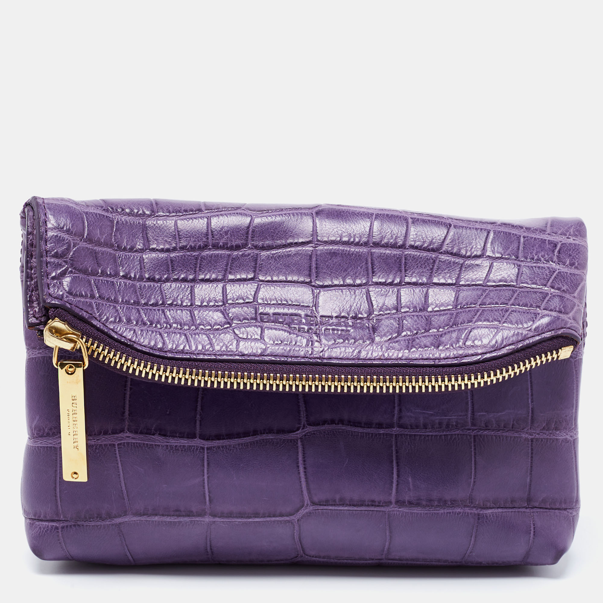 Burberry Prorsum Purple Crocodile Leather Kendal Clutch, Clutches & Special Occasion Bags - Luxury Closet catalog