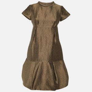 Burberry Prorsum Vintage Brown Wool & Silk Pleated Dress S, Dresses - Luxury Closet catalog