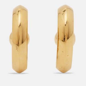 Burberry Gold Tone Hoop Earrings, Jewelry - Luxury Closet catalog