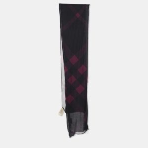 Burberry Purple Modal and Silk Scarf, Scarves & Shawls - Luxury Closet catalog