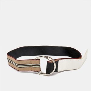 Burberry Multicolor Icon Stripe Canvas Ring Buckle Belt 100CM, Belt Buckles - Luxury Closet catalog