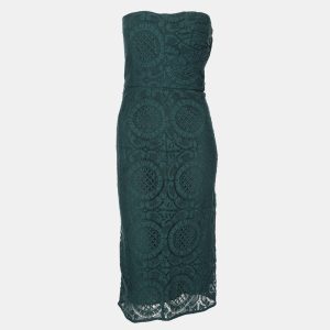 Burberry Green Lace Strapless Dress M, Dresses - Luxury Closet catalog