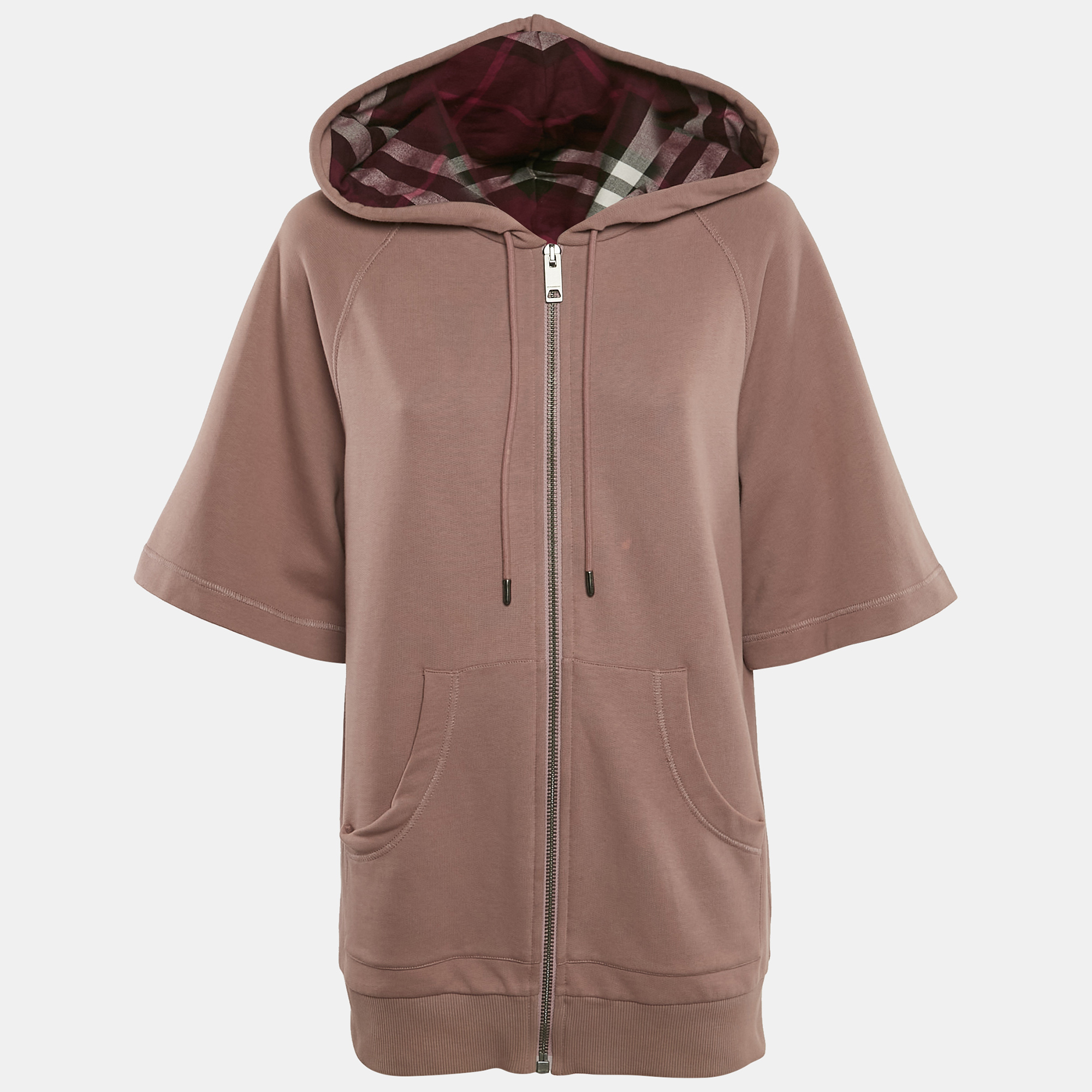 Burberry Pink Cotton Hooded Zip-Up Oversized Jacket XS, Coats & Jackets - Luxury Closet catalog