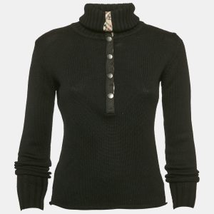 Burberry Black Merino Wool Knit Turtleneck Sweater XS, Sweaters & Cardigans - Luxury Closet catalog