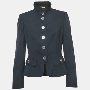 Burberry Navy Blue Cotton Button Front Jacket M, Coats & Jackets - Luxury Closet catalog