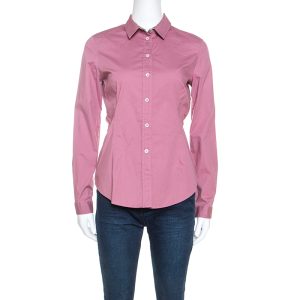 Burberry Brit Pink Stretch Cotton Button Front Shirt S, Shirts & Tops - Luxury Closet catalog