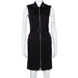 Burberry Brit Black Denim Belted Zipper Front Short Dress S, Dresses - Luxury Closet catalog