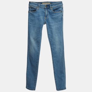 Burberry Blue Washed Denim Low-Rise Skinny Jeans S Waist 24'', Jeans - Luxury Closet catalog