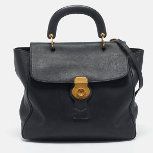 Burberry Black Leather DK88 Top Handle Bag, Satchels - Luxury Closet catalog