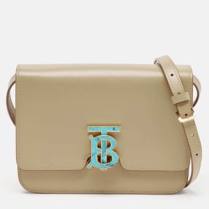 Burberry Beige Leather Small TB Shoulder Bag, Shoulder Bags - Luxury Closet catalog