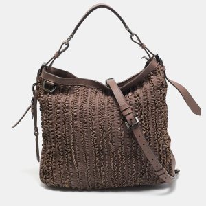 Burberry Lilac Leather Ruffled Lowry Hobo, Shoulder Bags - Luxury Closet catalog