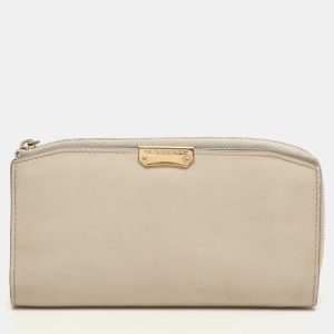 Burberry Cream Leather Zip Around Bifold Wallet, Wallets & Money Clips - Luxury Closet catalog