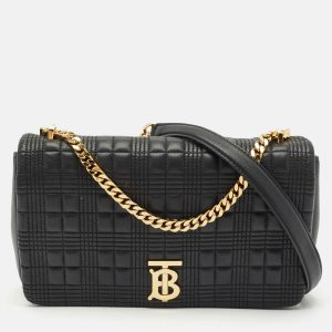 Burberry Black Quilted Leather Medium Lola Shoulder Bag, Shoulder Bags - Luxury Closet catalog