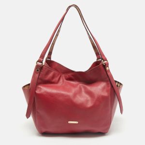 Burberry Pink Leather Canterbury Tote, Tote Handbags - Luxury Closet catalog