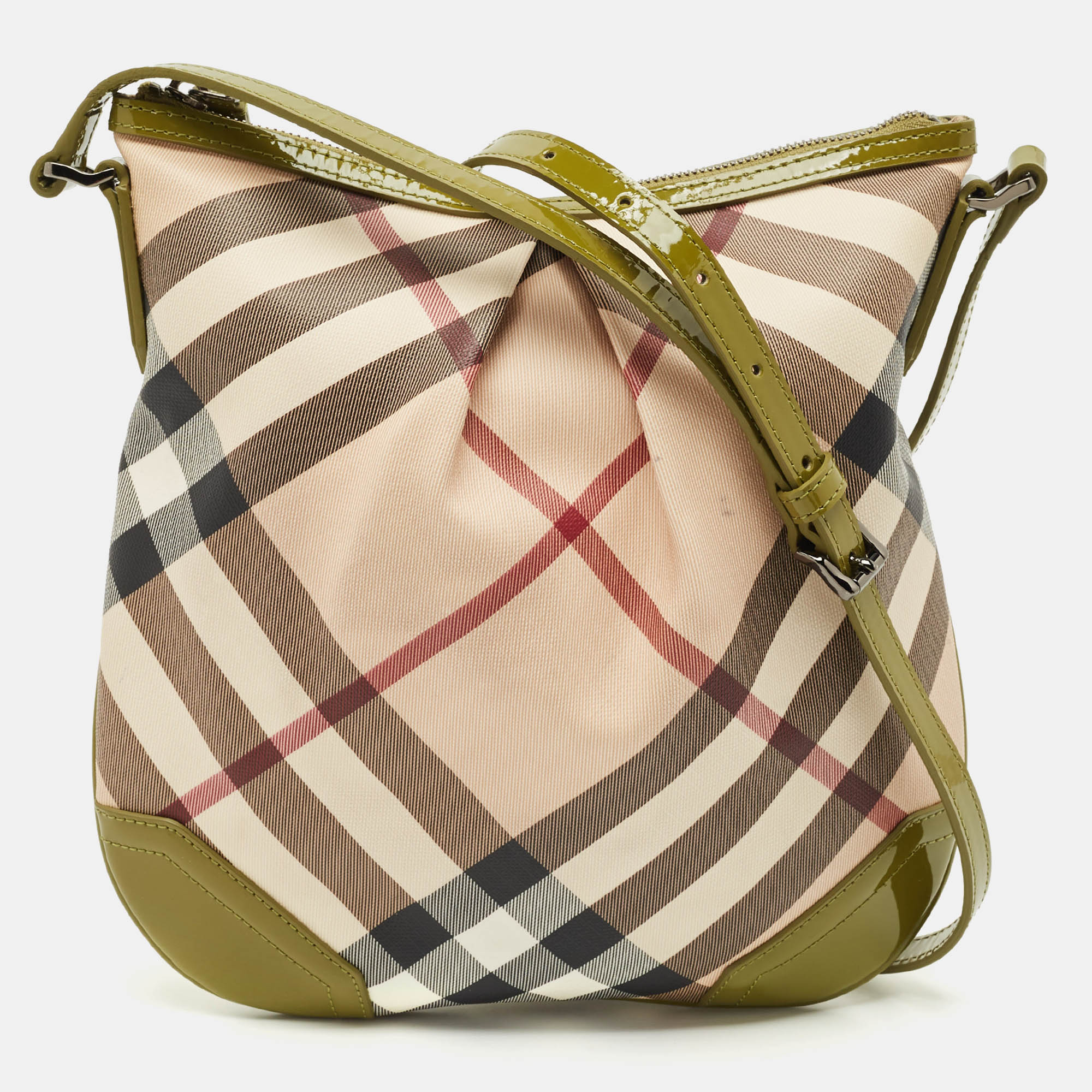 Burberry Olive Green/Beige Supernova Check PVC Dryden Crossbody Bag, Handbags - Luxury Closet catalog