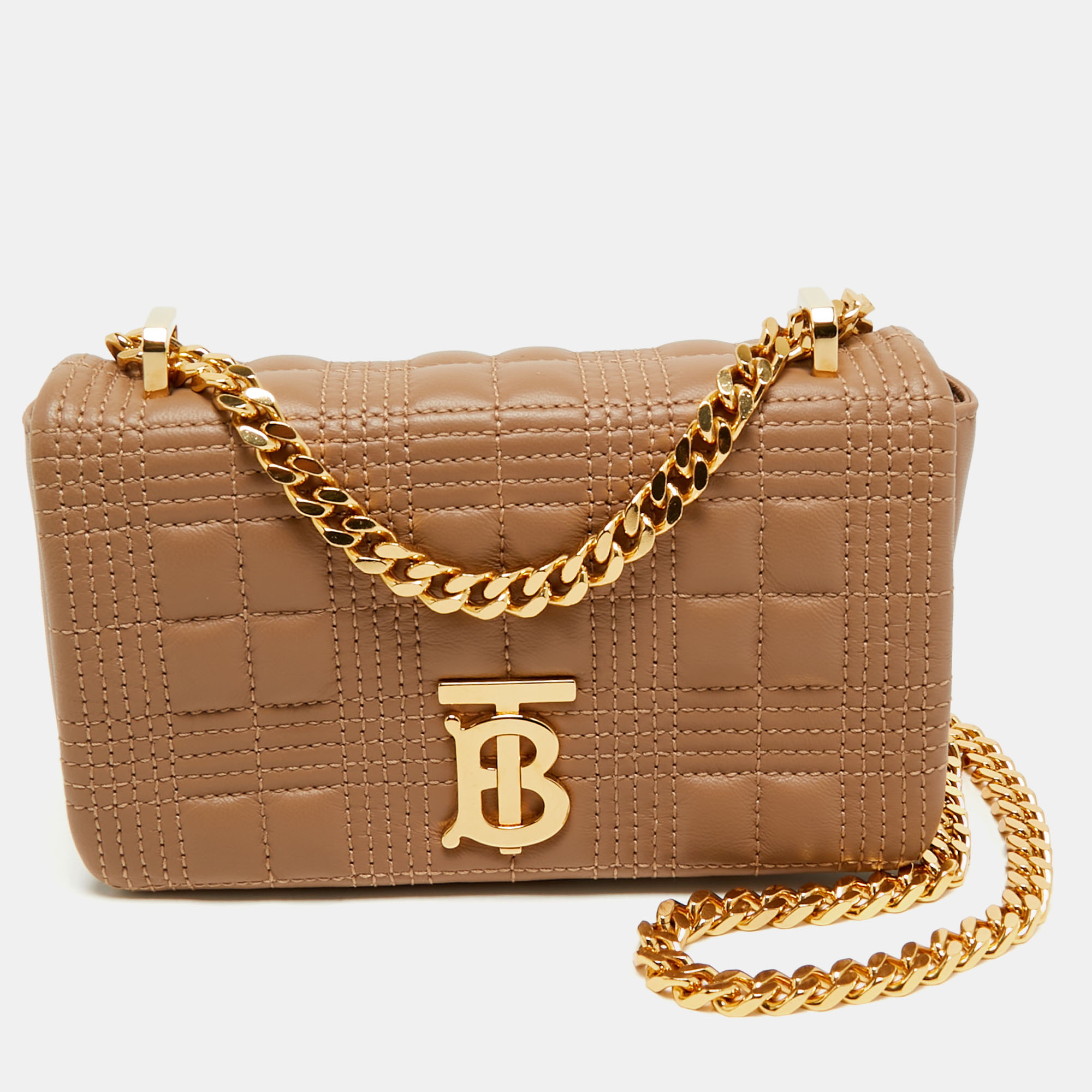 Burberry Beige Leather Mini Lola Chain Crossbody Bag, Shoulder Bags - Luxury Closet catalog