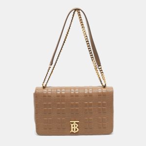 Burberry Beige Quilted Leather Medium Lola Shoulder Bag, Shoulder Bags - Luxury Closet catalog