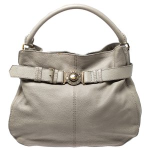 Burberry Grey Leather Lambeth Hobo, Shoulder Bags - Luxury Closet catalog