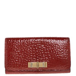 Burberry Red Embossed Patent Leather Penrose Continental Wallet, Wallets & Money Clips - Luxury Closet catalog