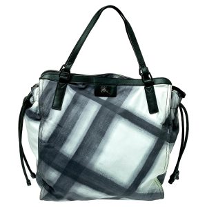 Burberry Black Smoked Check Nylon and Leather Buckleigh Tote, Tote Handbags - Luxury Closet catalog